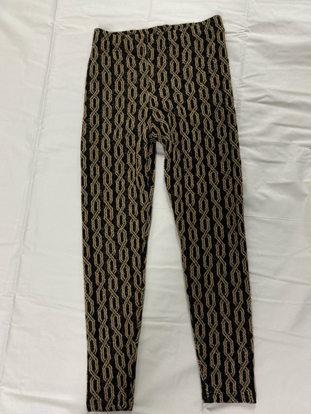 Funky Italian Patterned Knit Leggings